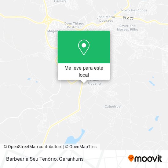 Barbearia Seu Tenório mapa