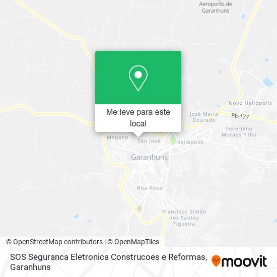 SOS Seguranca Eletronica Construcoes e Reformas mapa