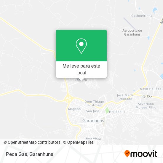 Peca Gas mapa