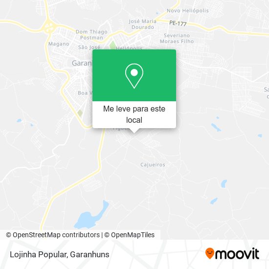 Lojinha Popular mapa