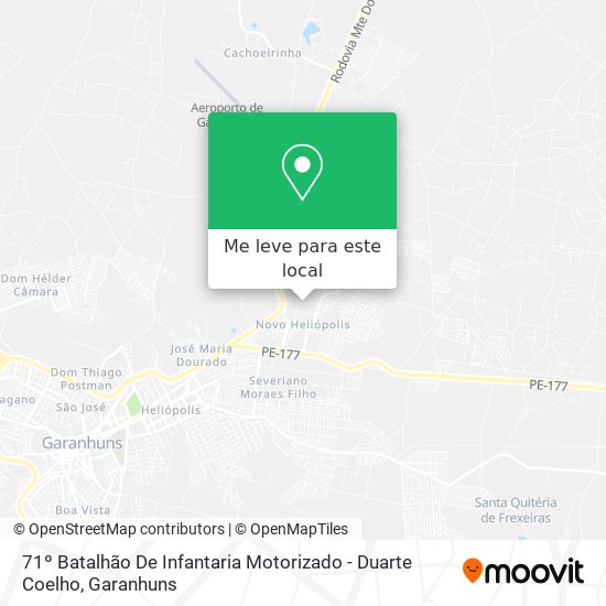 71º Batalhão De Infantaria Motorizado - Duarte Coelho mapa