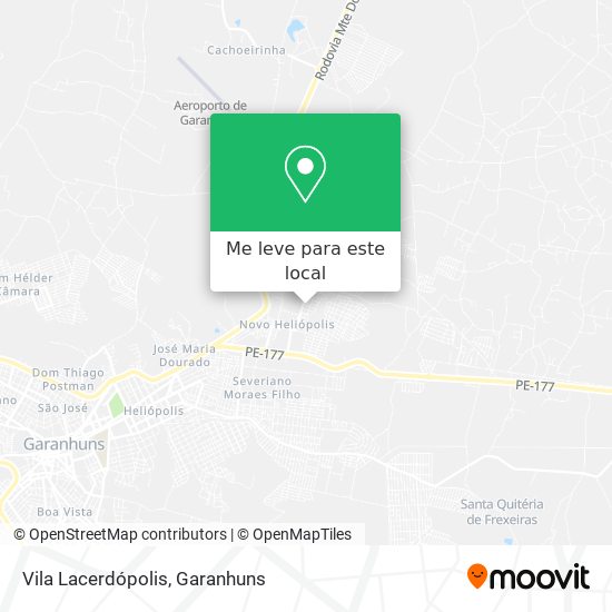 Vila Lacerdópolis mapa