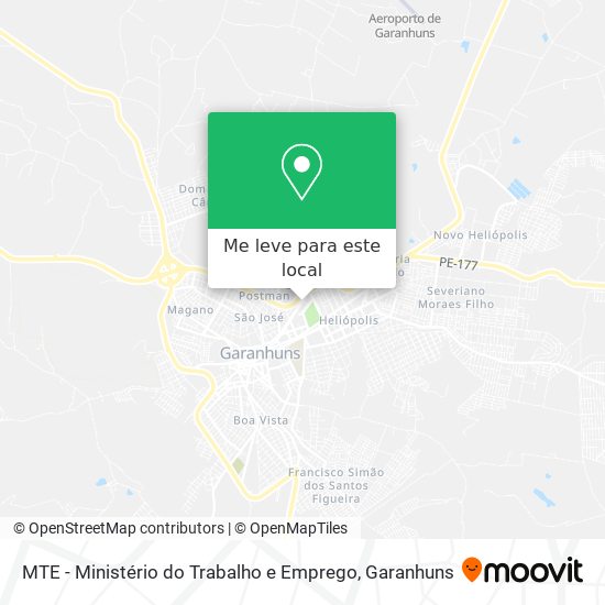 MTE - Ministério do Trabalho e Emprego mapa