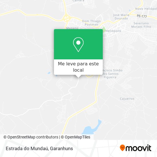 Estrada do Mundaú mapa