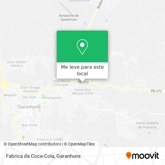 Fabrica da Coca-Cola mapa