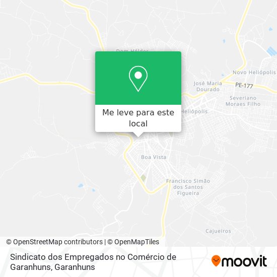 Sindicato dos Empregados no Comércio de Garanhuns mapa
