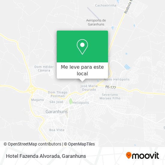 Hotel Fazenda Alvorada mapa