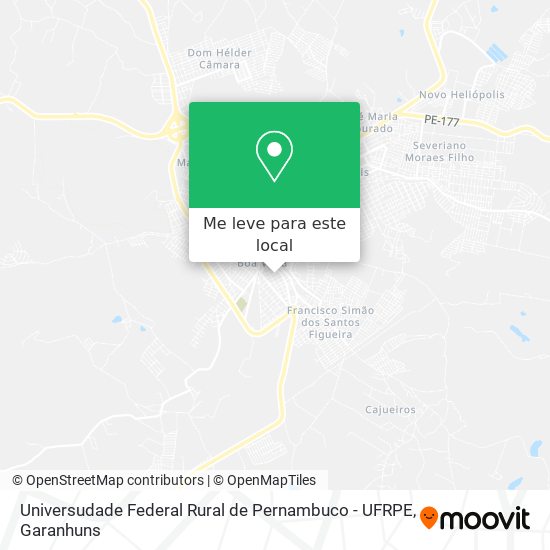 Universudade Federal Rural de Pernambuco - UFRPE mapa