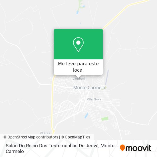 Salão Do Reino Das Testemunhas De Jeová mapa