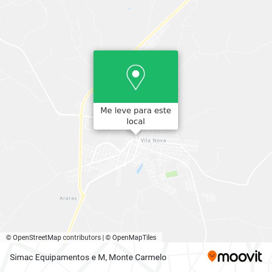 Simac Equipamentos e M mapa