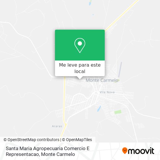 Santa Maria Agropecuaria Comercio E Representacao mapa