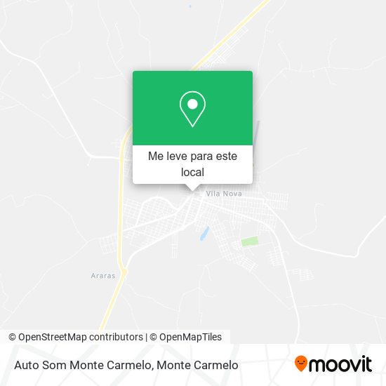 Auto Som Monte Carmelo mapa