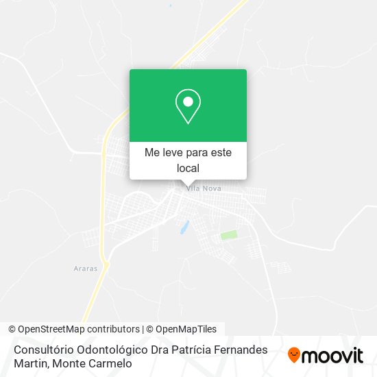 Consultório Odontológico Dra Patrícia Fernandes Martin mapa