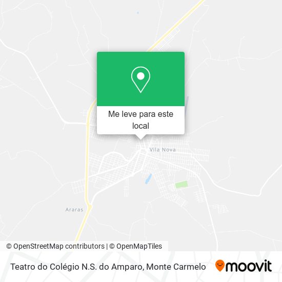 Teatro do Colégio N.S. do Amparo mapa