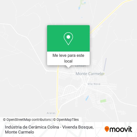 Indústria de Cerâmica Colina - Vivenda Bosque mapa