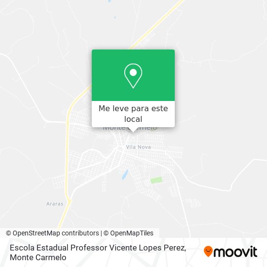 Escola Estadual Professor Vicente Lopes Perez mapa
