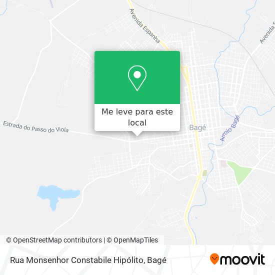 Rua Monsenhor Constabile Hipólito mapa