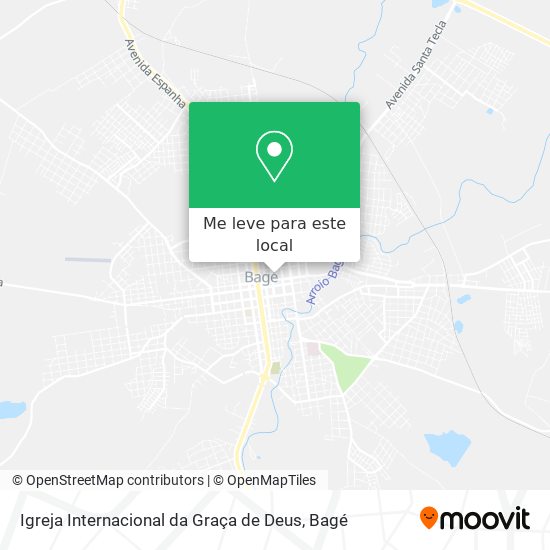 Igreja Internacional da Graça de Deus mapa