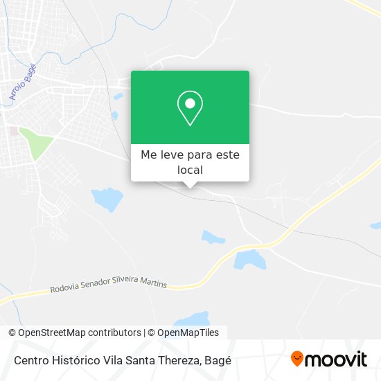Centro Histórico Vila Santa Thereza mapa