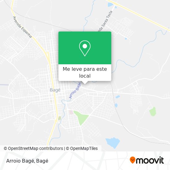 Arroio Bagé mapa