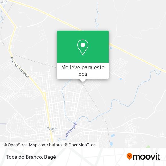 Toca do Branco mapa