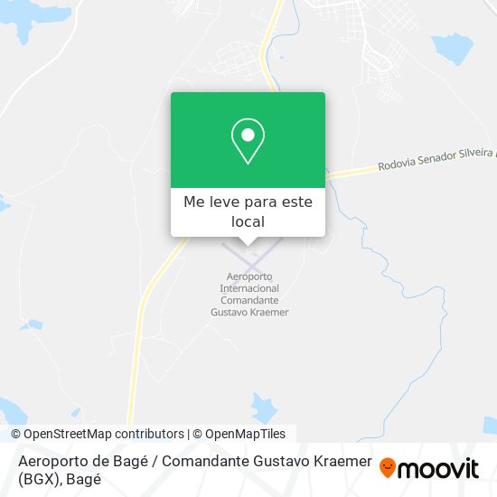 Aeroporto de Bagé / Comandante Gustavo Kraemer (BGX) mapa