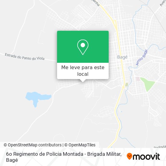 6o Regimento de Polícia Montada - Brigada Militar mapa