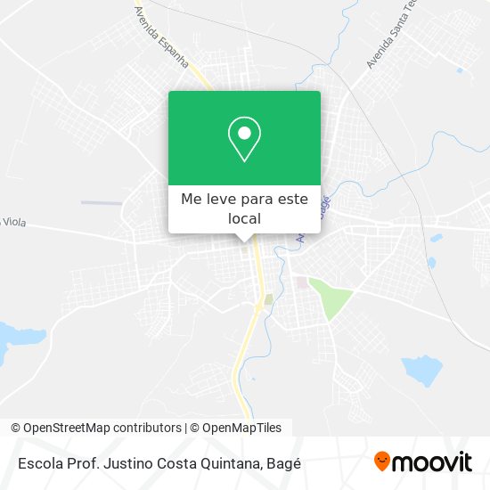 Escola Prof. Justino Costa Quintana mapa
