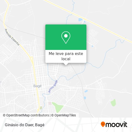 Ginásio do Daer mapa