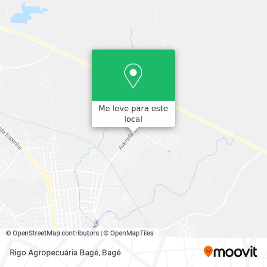 Rigo Agropecuária Bagé mapa