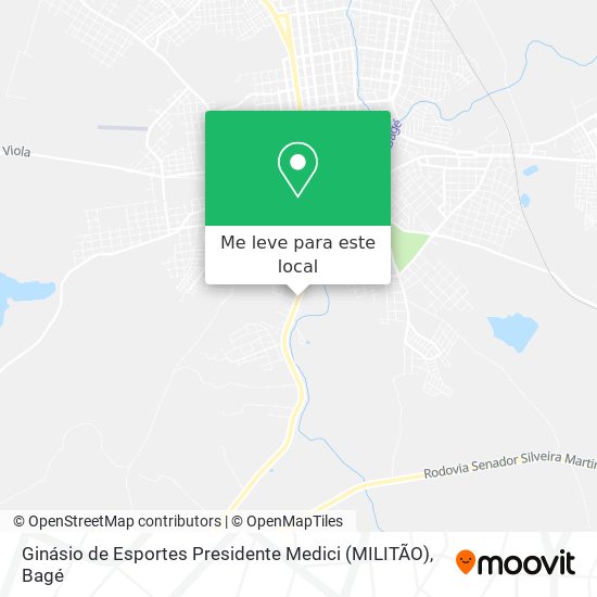 Ginásio de Esportes Presidente Medici (MILITÃO) mapa