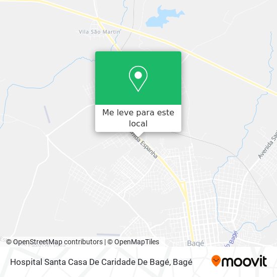 Hospital Santa Casa De Caridade De Bagé mapa