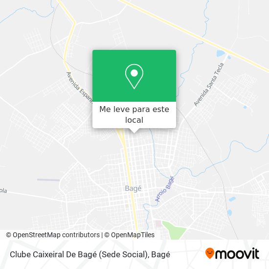 Clube Caixeiral De Bagé (Sede Social) mapa