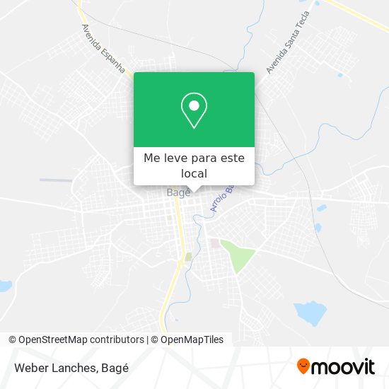 Weber Lanches mapa