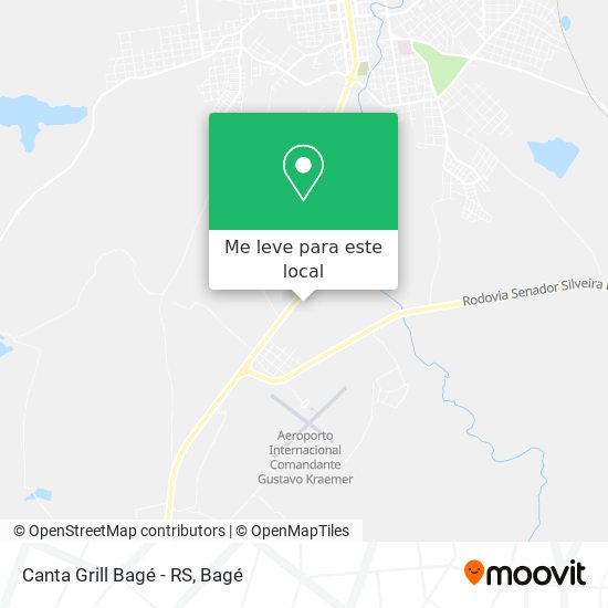 Canta Grill Bagé - RS mapa