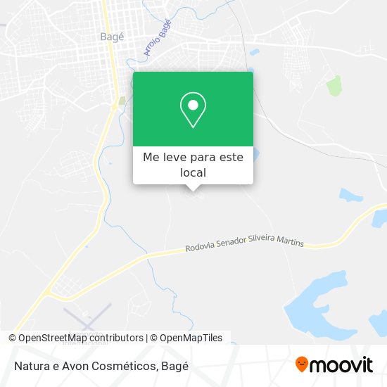 Natura e Avon Cosméticos mapa
