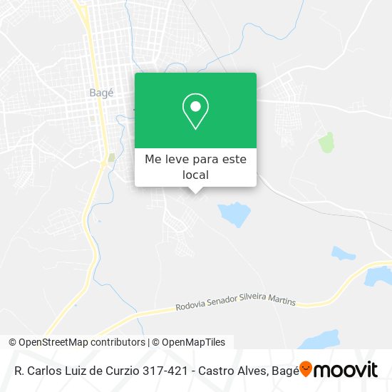 R. Carlos Luiz de Curzio 317-421 - Castro Alves mapa