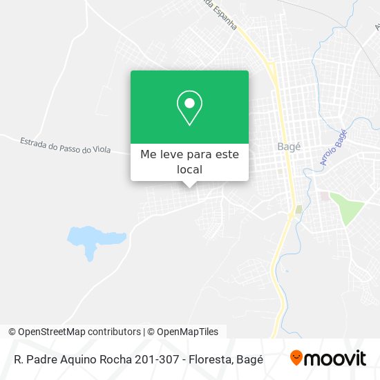 R. Padre Aquino Rocha 201-307 - Floresta mapa