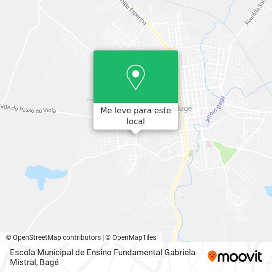 Escola Municipal de Ensino Fundamental Gabriela Mistral mapa