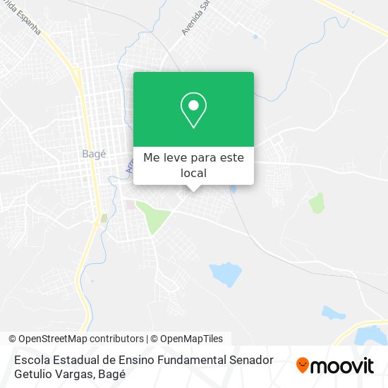 Escola Estadual de Ensino Fundamental Senador Getulio Vargas mapa
