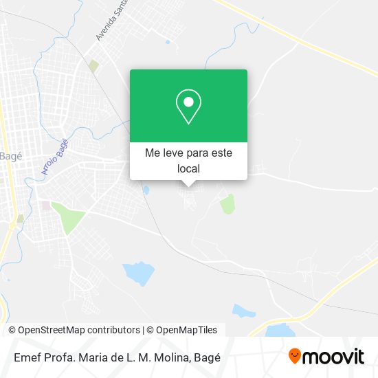 Emef Profa. Maria de L. M. Molina mapa