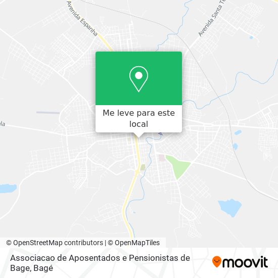Associacao de Aposentados e Pensionistas de Bage mapa