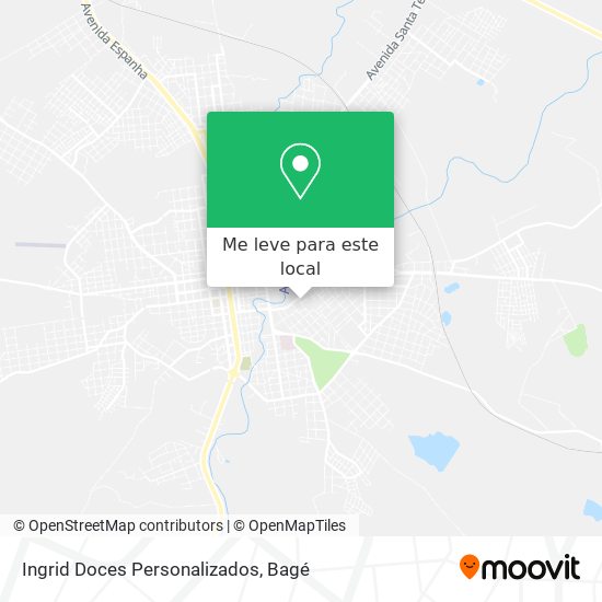 Ingrid Doces Personalizados mapa