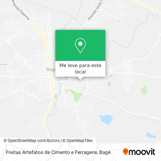 Freitas Artefatos de Cimento e Ferragens mapa