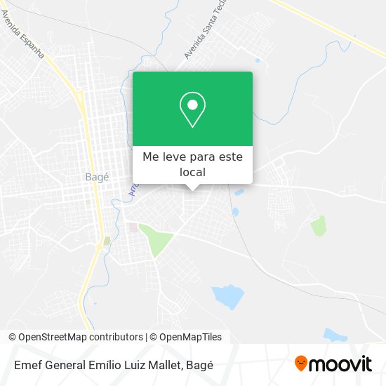Emef General Emílio Luiz Mallet mapa