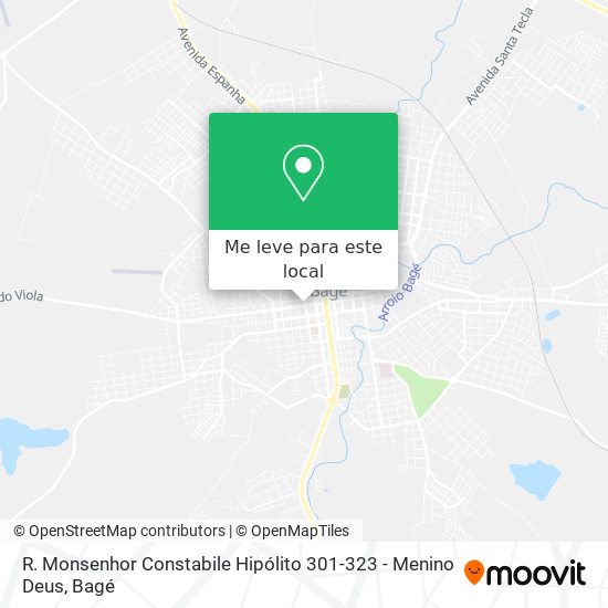 R. Monsenhor Constabile Hipólito 301-323 - Menino Deus mapa
