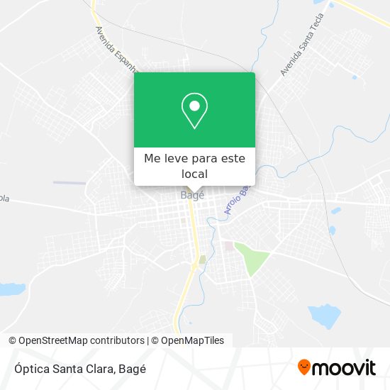 Óptica Santa Clara mapa