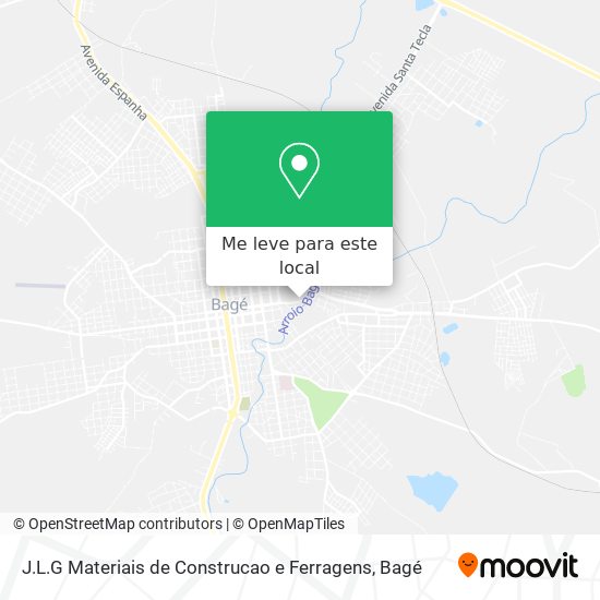 J.L.G Materiais de Construcao e Ferragens mapa