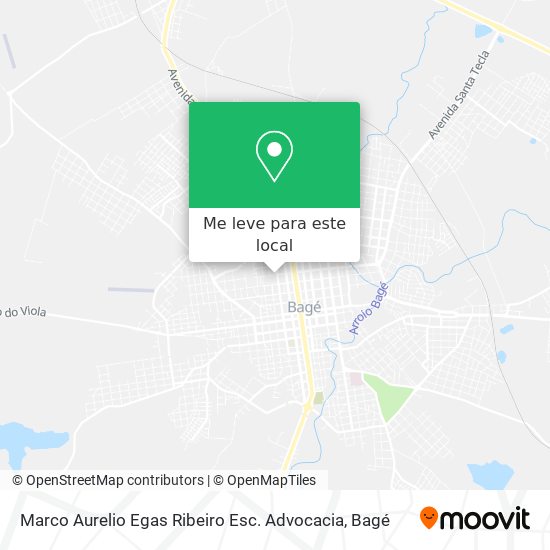 Marco Aurelio Egas Ribeiro Esc. Advocacia mapa