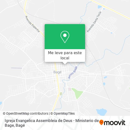 Igreja Evangelica Assembleia de Deus - Ministerio de Bage mapa